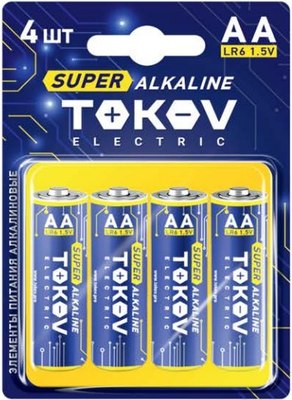 Комплект батареек Tokov Electric AA/LR6 TKE-ALS-LR6/B4 - фото