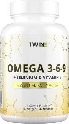 Комплексная пищевая добавка 1WIN Омега 3-6-9 с селеном и витамином Е - фото