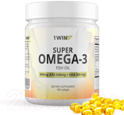 Жирные кислоты 1WIN Омега 3