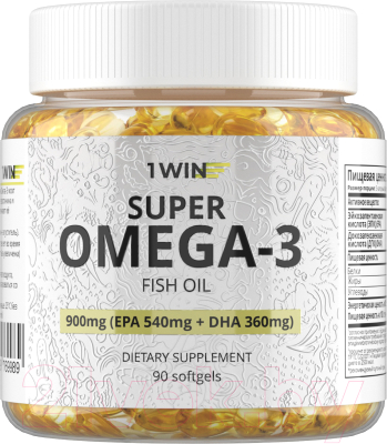 Жирные кислоты 1WIN Омега 3 - фото