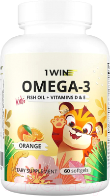 Мультивитаминный комплекс 1WIN Детский Омега 3 с витамином D и E - фото