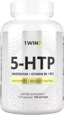 Комплексная пищевая добавка 1WIN 5-HTP с магнием и витаминами группы В в капсулах - фото