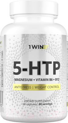 Комплексная пищевая добавка 1WIN 5-HTP с магнием и витаминами группы В в капсулах - фото