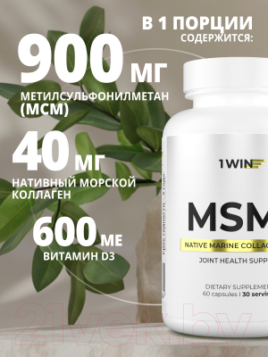 Комплексная пищевая добавка 1WIN Метилсульфонилметан+