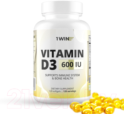 Витамин 1WIN Витамин D3 600 ME
