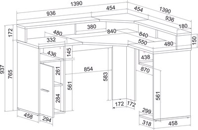 Компьютерный стол Интерлиния Skill-09