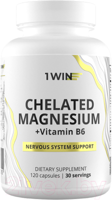 Пищевая добавка 1WIN Магний бисглицината и витамин В6 - фото