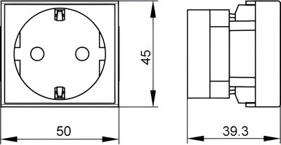 Розетка DKC Viva / 45205