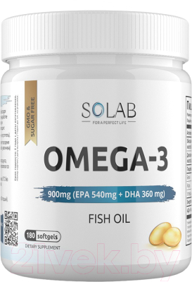 Жирные кислоты SOLAB Omega-3 - фото