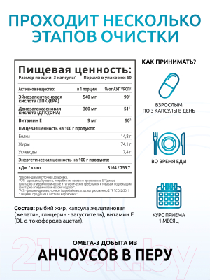 Жирные кислоты SOLAB Omega-3