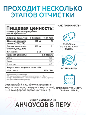 Жирные кислоты SOLAB Omega-3