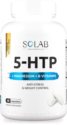 Аминокислота 5-HTP SOLAB С магнием и витаминами группы В в капсулах - фото