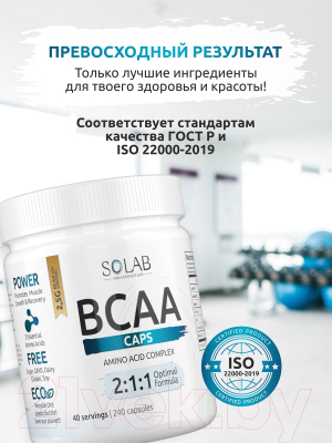 Аминокислоты BCAA SOLAB 2:1:1