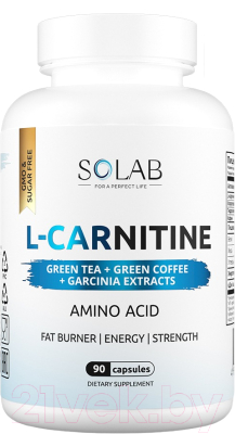 L-карнитин SOLAB С зеленым чаем - фото
