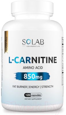 L-карнитин SOLAB 120 капсул - фото