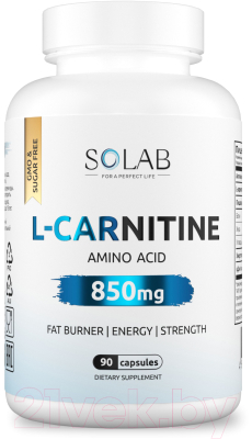 L-карнитин SOLAB 90 капсул - фото