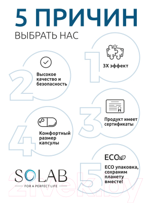 Комплексная пищевая добавка SOLAB Глюкозамин Хондроитин MSM