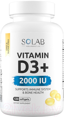Витамин SOLAB Витамин D3 2000 ME - фото