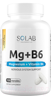 Пищевая добавка SOLAB Магний+витамин В6 - фото
