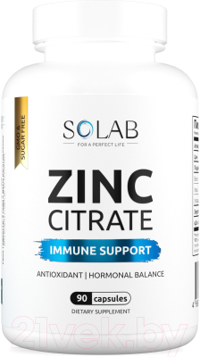 Минерал SOLAB Цинк цитрат - фото