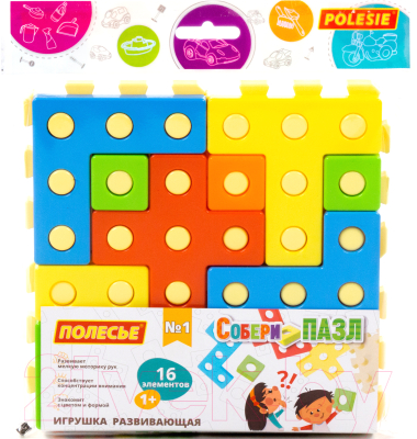 Конструктор Полесье Собери пазл №1 / 93936 - фото