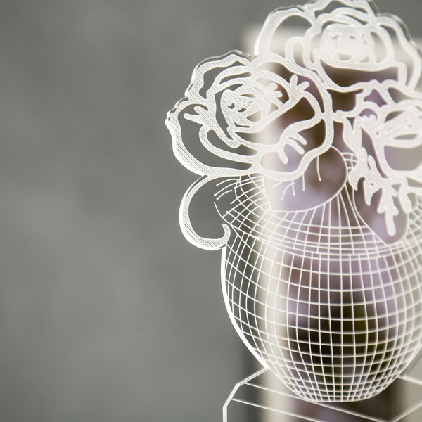 Ночник Risalux Ваза с цветами / 4814583