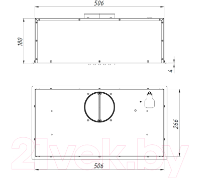 Вытяжка скрытая Akpo Mio Eco 60 WK-4