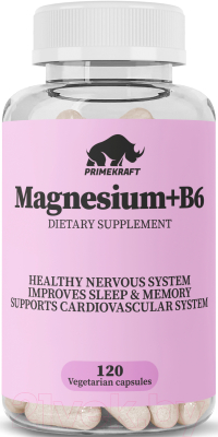 Минерал Prime Kraft Magnesium+B6 VEG CAPS - фото