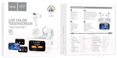 Беспроводные наушники Hoco EW72 TWS Touch Screen + ANC