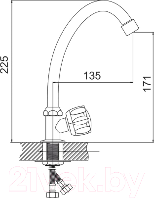 Кран на одну воду Gota Rocio Orio 340010-GOTA