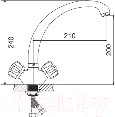 Смеситель Gota Rocio Orio 343410-GOTA