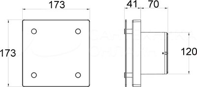 Вентилятор накладной Royal Thermo RAFC 120