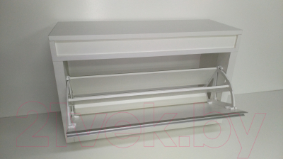 Тумба в прихожую Элана Люкс 1к.80 (белый/белый)