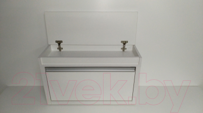 Тумба в прихожую Элана Люкс 1к.80 (белый/белый)