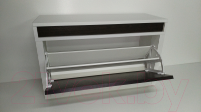 Тумба для обуви Элана 1к.80 (белый/венге магия)