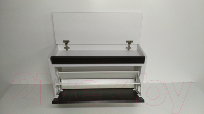 Тумба для обуви Элана 1к.80 (белый/венге магия)