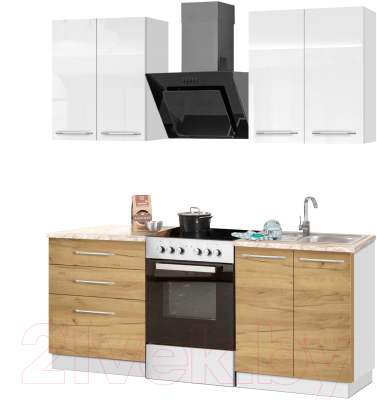 Кухонный гарнитур Кастанье Мила 1.2 - фото