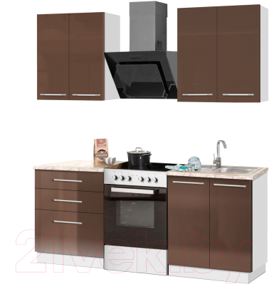 Кухонный гарнитур Кастанье Мила 1.2 - фото