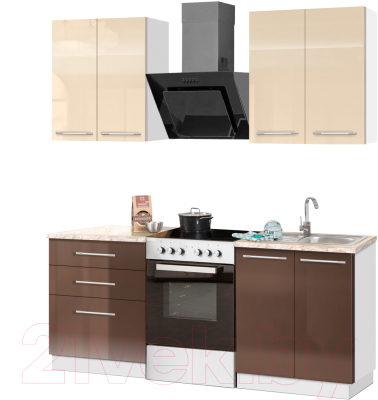 Кухонный гарнитур Кастанье Мила 1.2 - фото