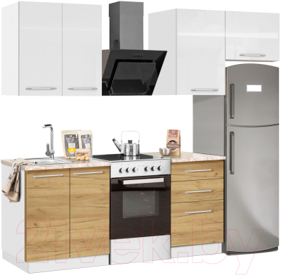 Кухонный гарнитур Кастанье Мила 1.5 - фото