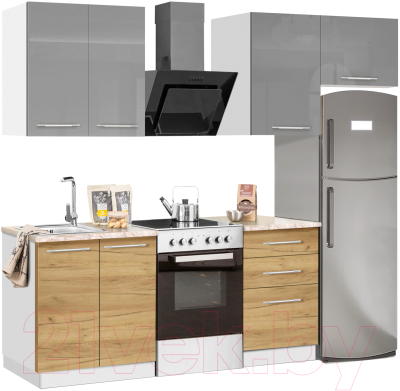 Кухонный гарнитур Кастанье Мила 1.5 - фото