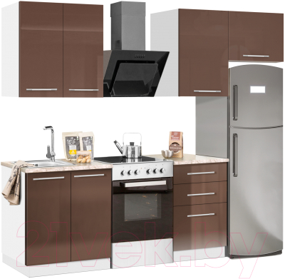 Кухонный гарнитур Кастанье Мила 1.5 - фото