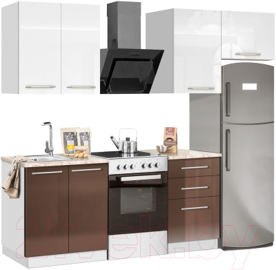 Кухонный гарнитур Кастанье Мила 1.5 - фото