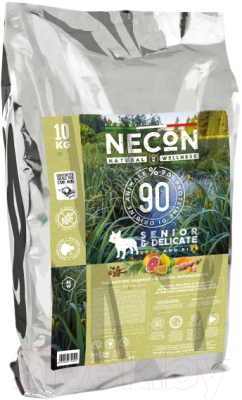 Сухой корм для собак Necon Для пожилых мелких пород с уткой и рисом / NW049 - фото