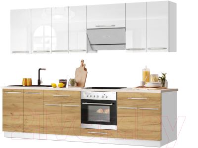 Кухонный гарнитур Кастанье Мила 2.6 - фото