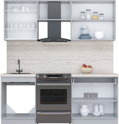Кухонный гарнитур Интерлиния Мила Пластик 2.0 А