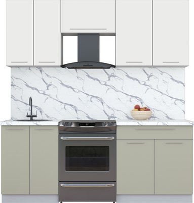 Кухонный гарнитур Интерлиния Мила Пластик 2.0 А - фото