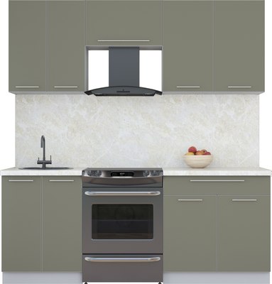 Кухонный гарнитур Интерлиния Мила Пластик 2.0 А - фото