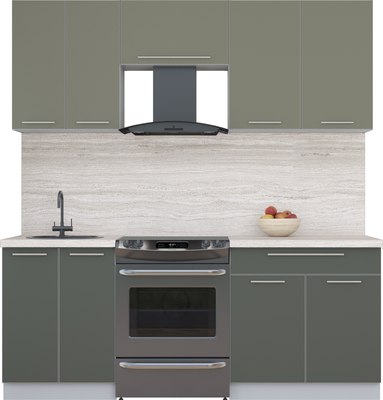 Кухонный гарнитур Интерлиния Мила Пластик 2.0 А - фото