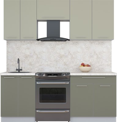 Кухонный гарнитур Интерлиния Мила Пластик 2.0 А - фото